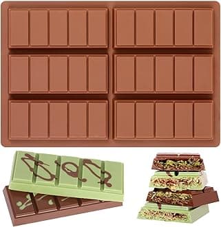 Fimary Chocolate Molds - Non-Stick Chocolate Bar Molds, Breakaway Chocolate Molds, Food Grade Deep Tub Molds for Chocolate Milk Snacks