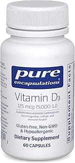 Vitamin D3 Capsules (60 Pieces,125mcg,5000 IU)