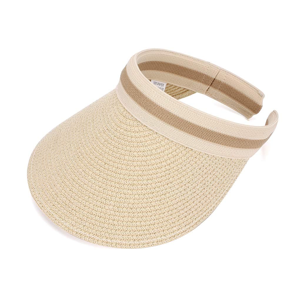 Ladies Large Brim Straw Golf Summer Sun Hat