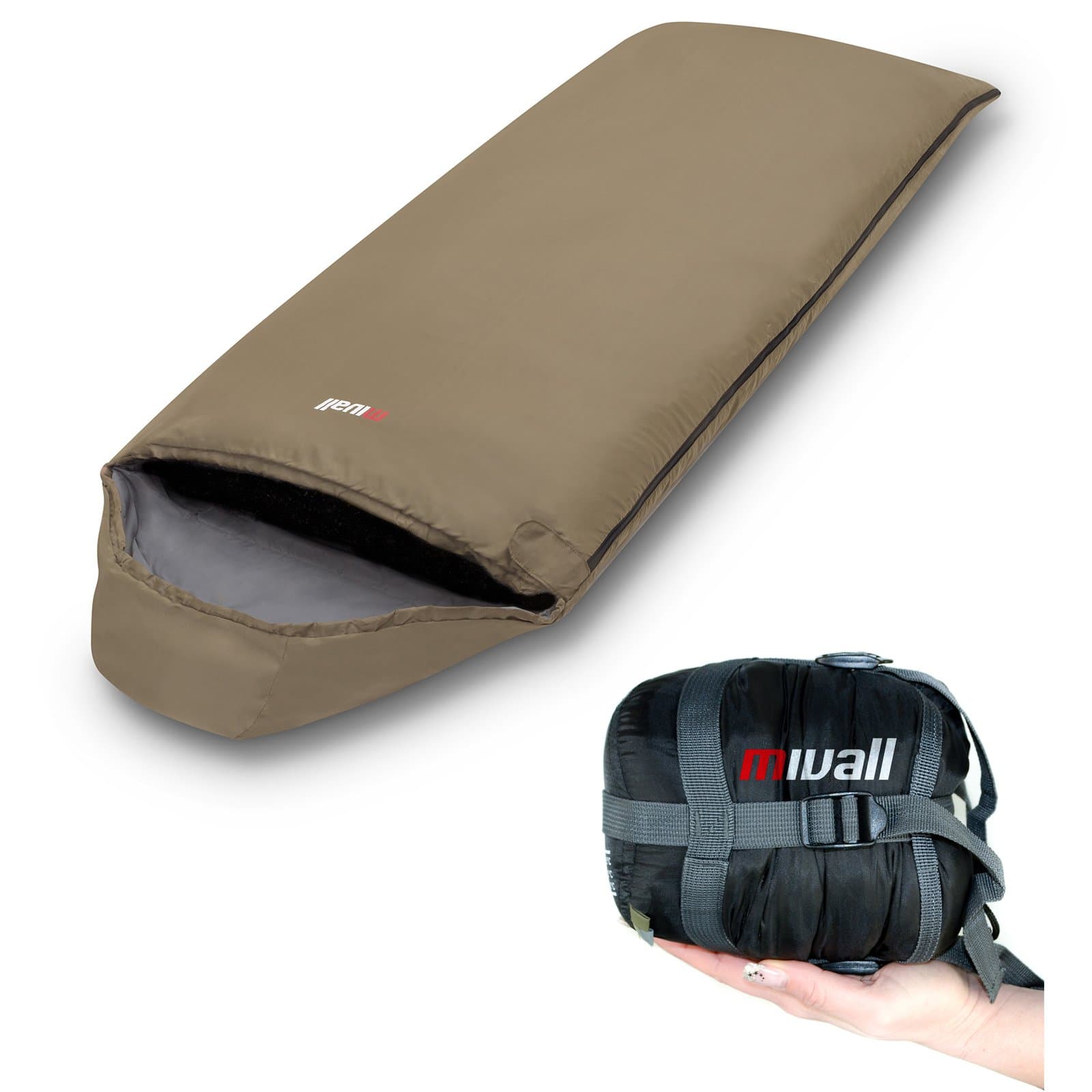 Mivall Patrol Sleeping Bag, Extremely Light and Compact Travel Sleeping Bag, Summer Sleeping Bag, Lightweight Sleeping Bag