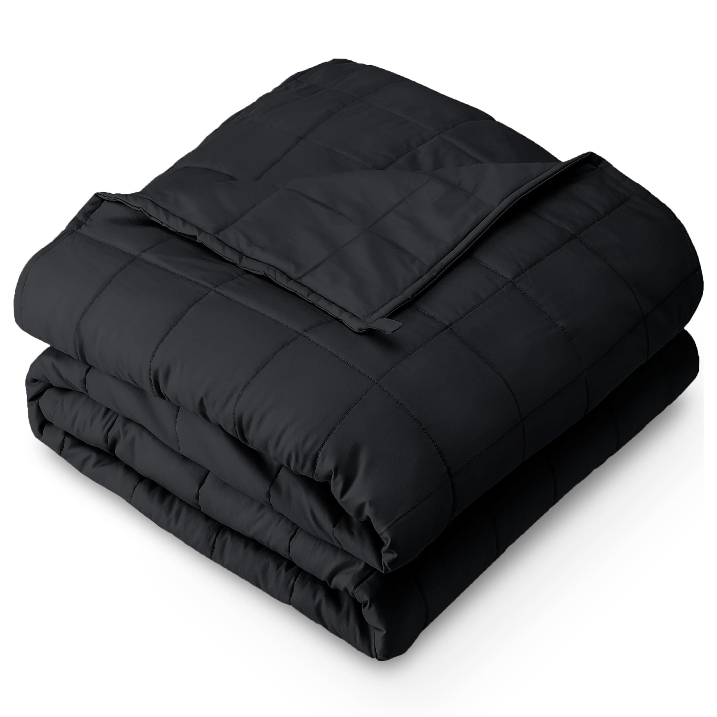 Bare Home Weighted Blanket King Size 30lb (80" x 87") for Adults - All-Natural 100% Cotton - Premium Heavy Blanket Nontoxic Glass Beads (Black, 80"x87")