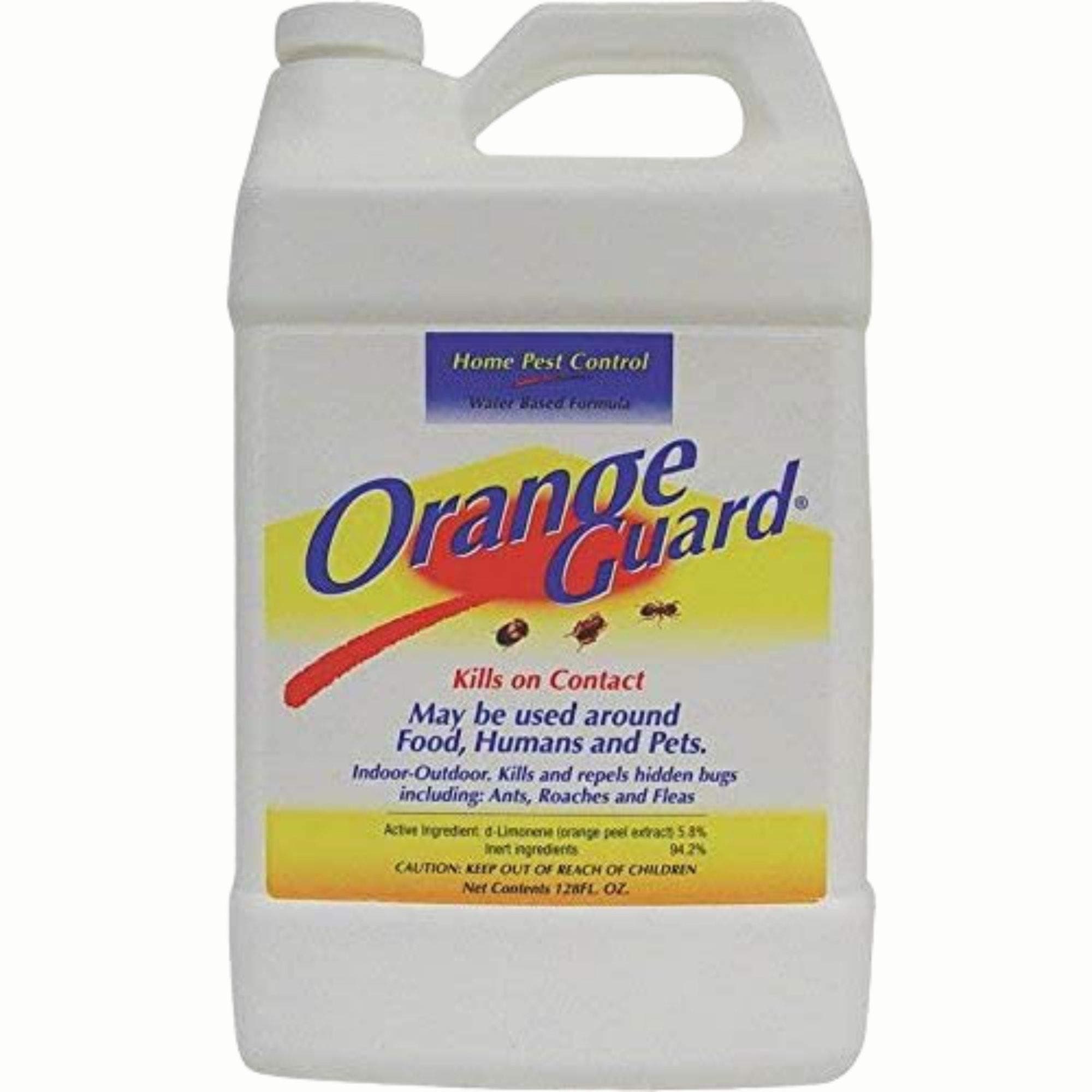 Orange Guard Home Pest Control with D-Limonene | All-Natural Food Grade Orange Peel Oil for Bugs, Ants, Roaches, Fleas, Palmettos and Silverfish - 1 Gallon