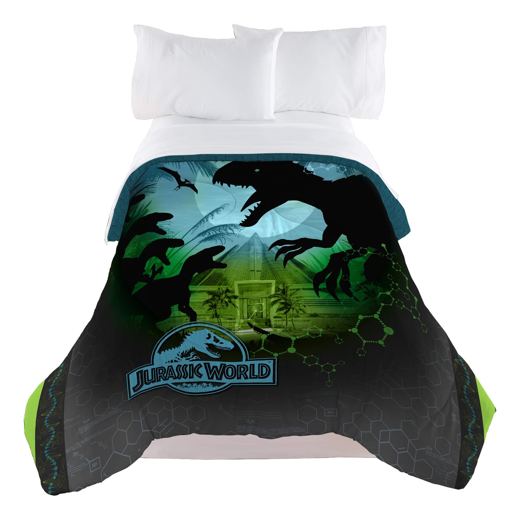 Universal Jurassic World Biggest Growl 72" x 86" Microfiber Comforter, Twin/Full