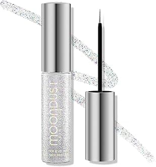 Moondust Liquid Glitter Eyeliner – Longwear Sparkle Liner & Eyeshadow Topper - Quick-Drying, Water-Based Formula – Buildable Shimmer Shades - Vegan Formula
