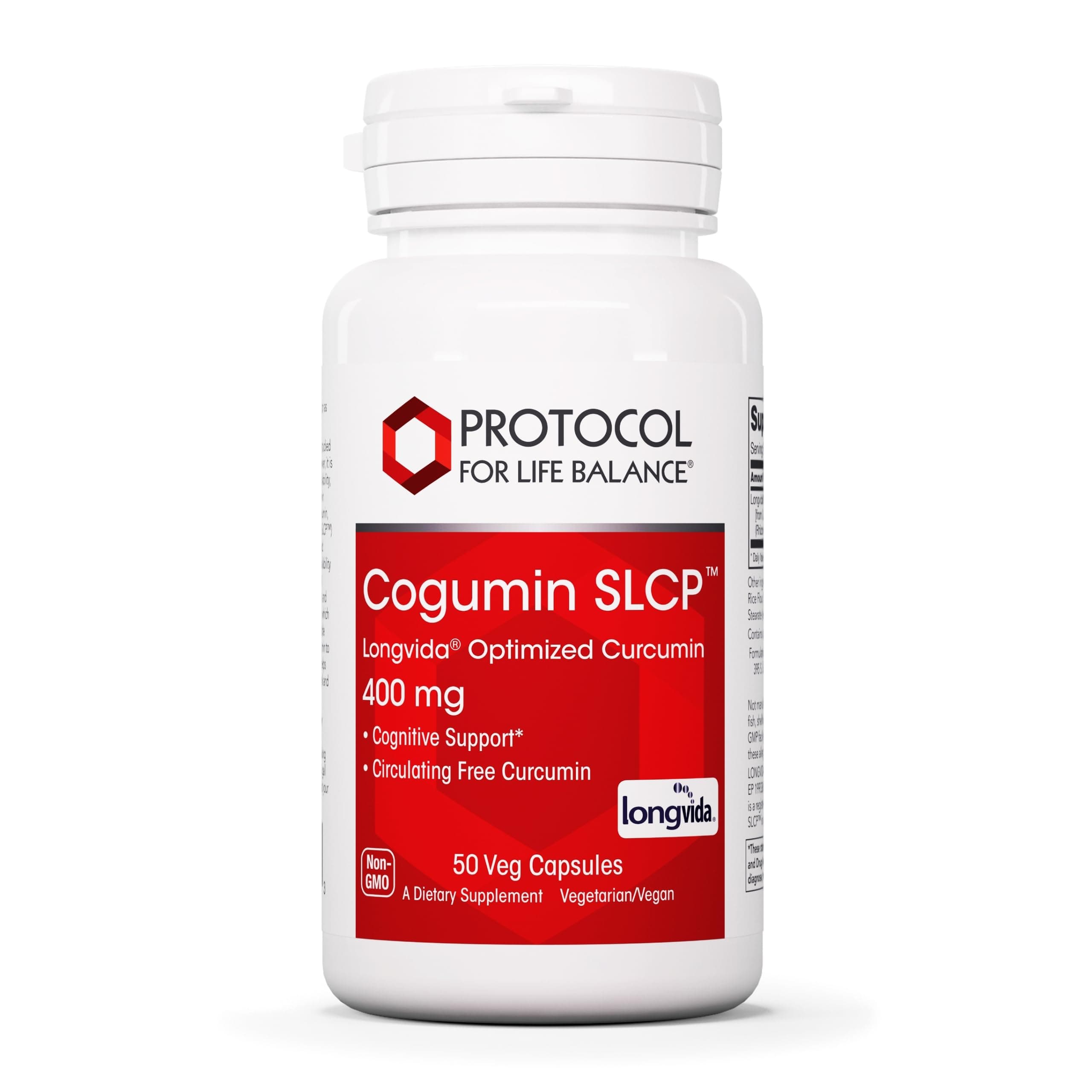 Cogumin SLCP 400mg Curcumin - Neurological Support* - with Curcuma Longa Extract - Cognitive Support Supplement* - Vegan-Friendly & Non-GMO - 50 Veg Capsules