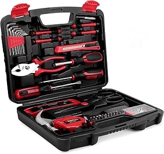 KingTool Home Repair Tool Kit - 149 Pieces Basic Home Repair Tool Set, General Mechanic Tool Set, General Household Tool Kit with Plastic Toolbox, Perfect for Homeowner, Office & College Repairs