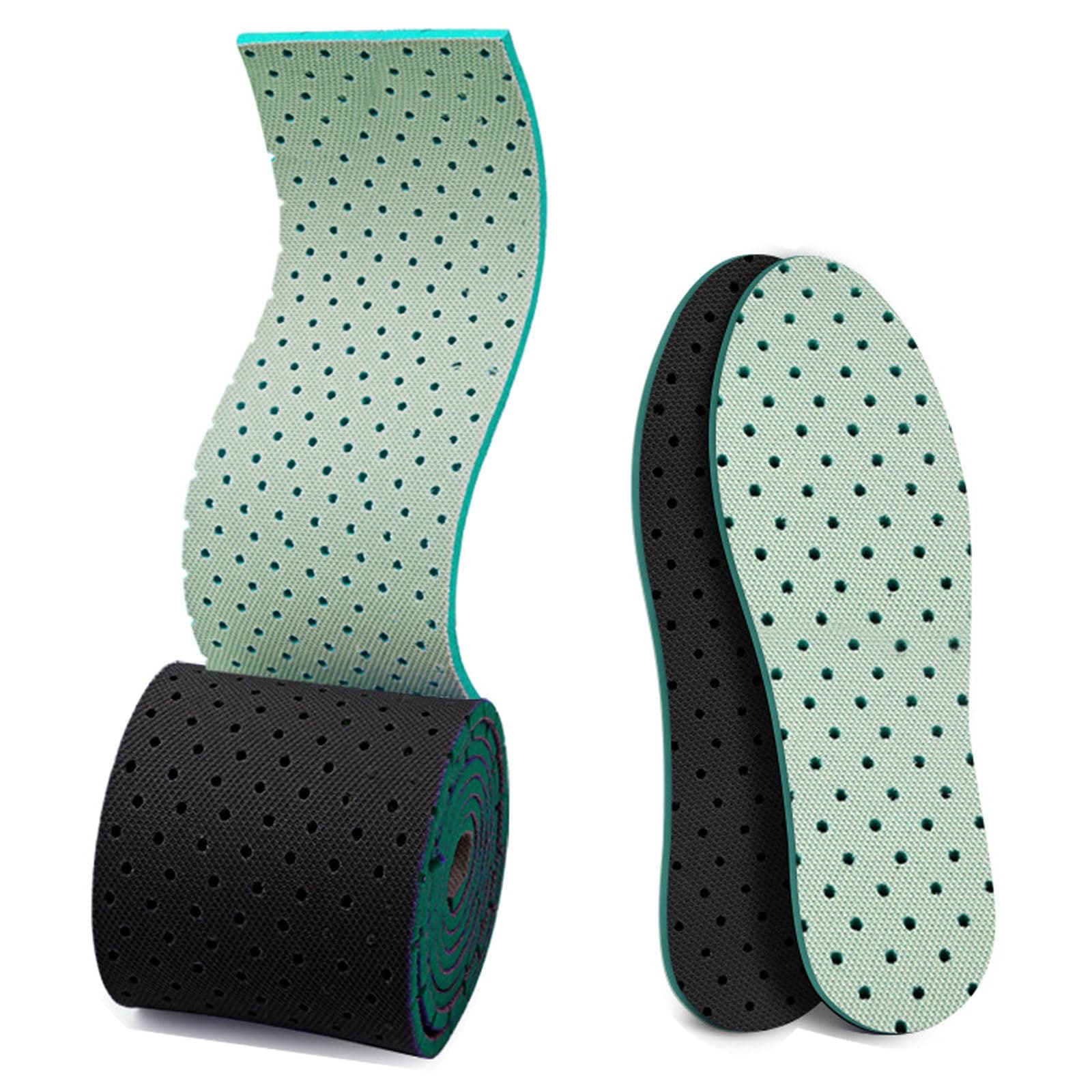 DIY Self-Cut Foam Insoles - Non-Slip, Shock-Proof, Sweat-Absorbing Sports Insoles for Women & Men