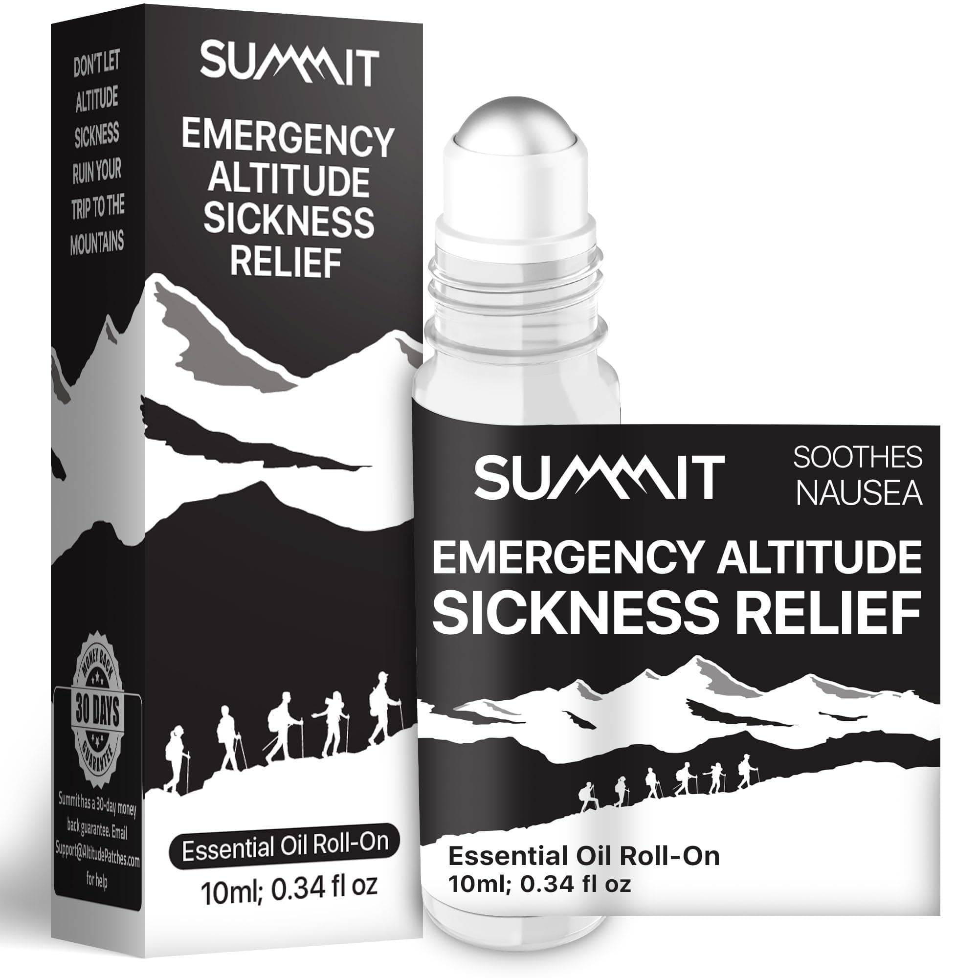 SUMMIT Altitude Sickness Emergency Roll-On (10 ml) | Provides Emergency Altitude Sickness Nausea Relief | Relieves Altitude Related Nausea & Headaches | Altitude Sickness Medicine