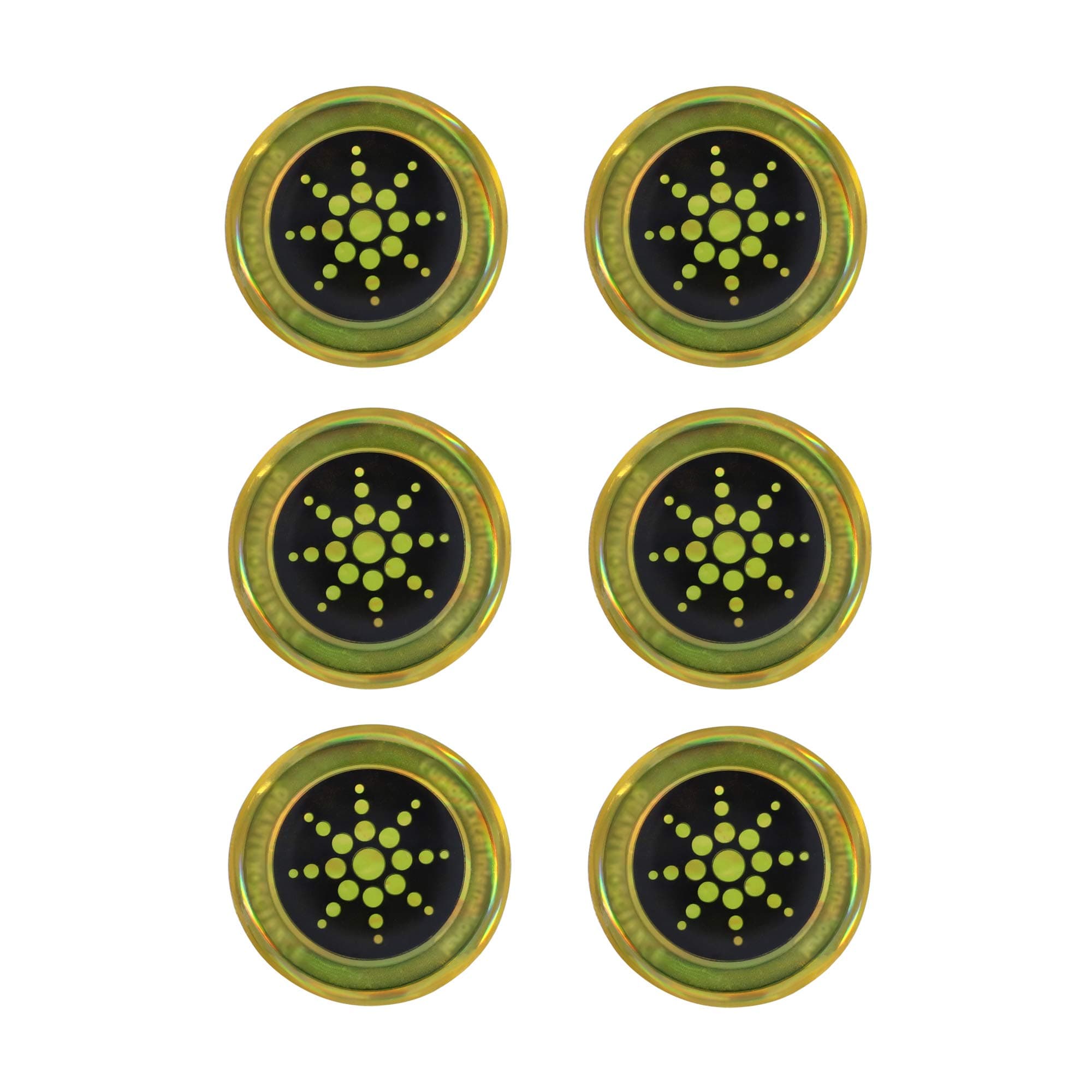 REAMTOP EMF Protection Sticker Anti Radiation Shield Protector for Mobile Phones, iPad, Laptop, Tablet, Microwave - Radiation Neutralizer (Golden)