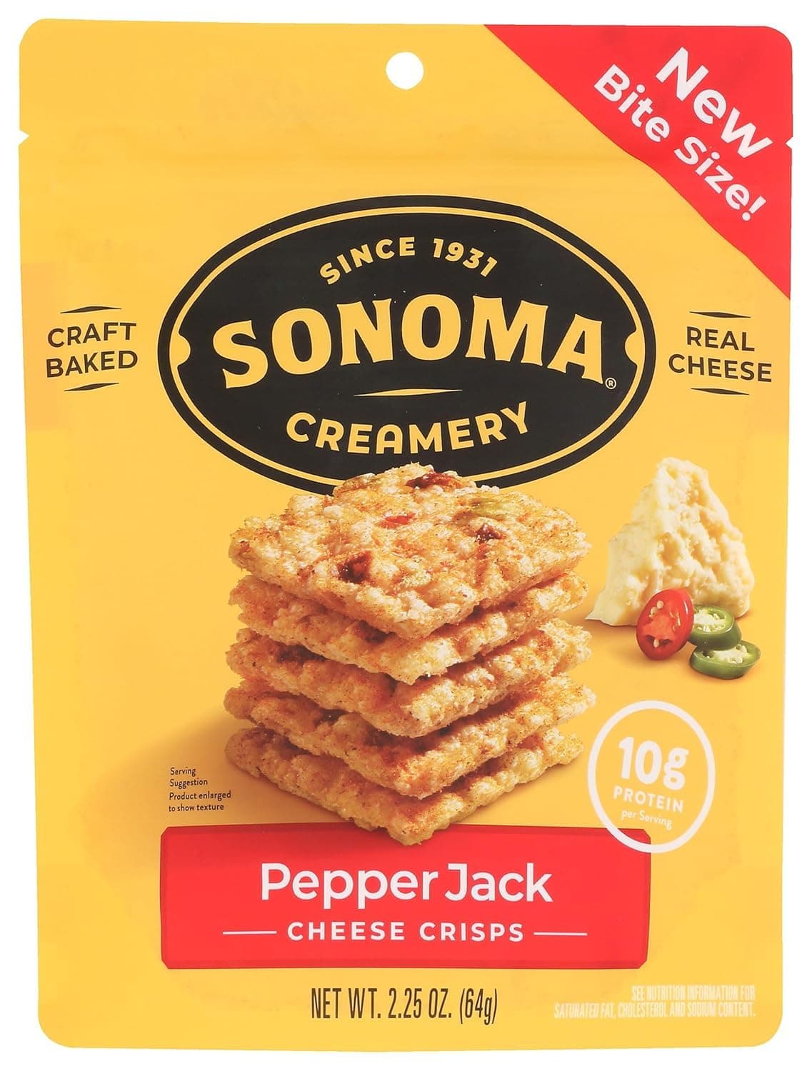 SONOMACREA CRISP CHEESE PEPPER JACK 2.25 OZ