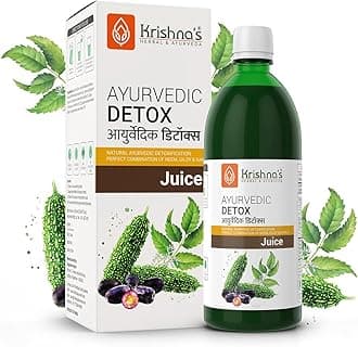 KRISHNA'S HERBAL & AYURVEDA Ayurvedic Detox Juice 1000 ml | Ayurvedic Detoxification | Perfect combination of giloy, karela, jamun & neem