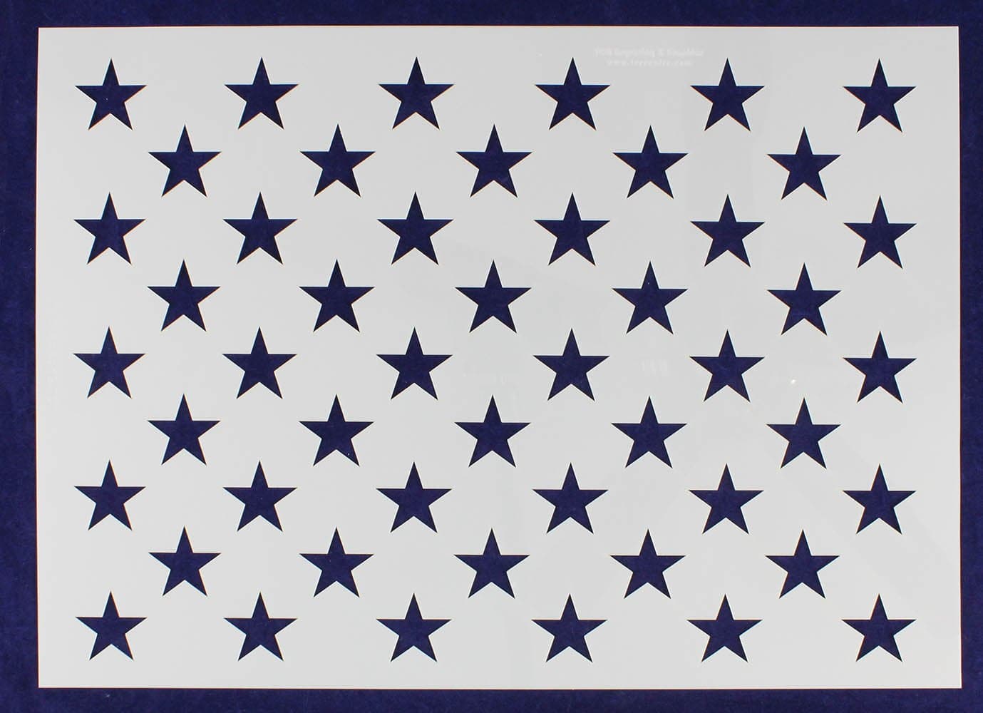 50 Star Field Stencil - US/American Flag - G-Spec 14 x 19.76 Inches