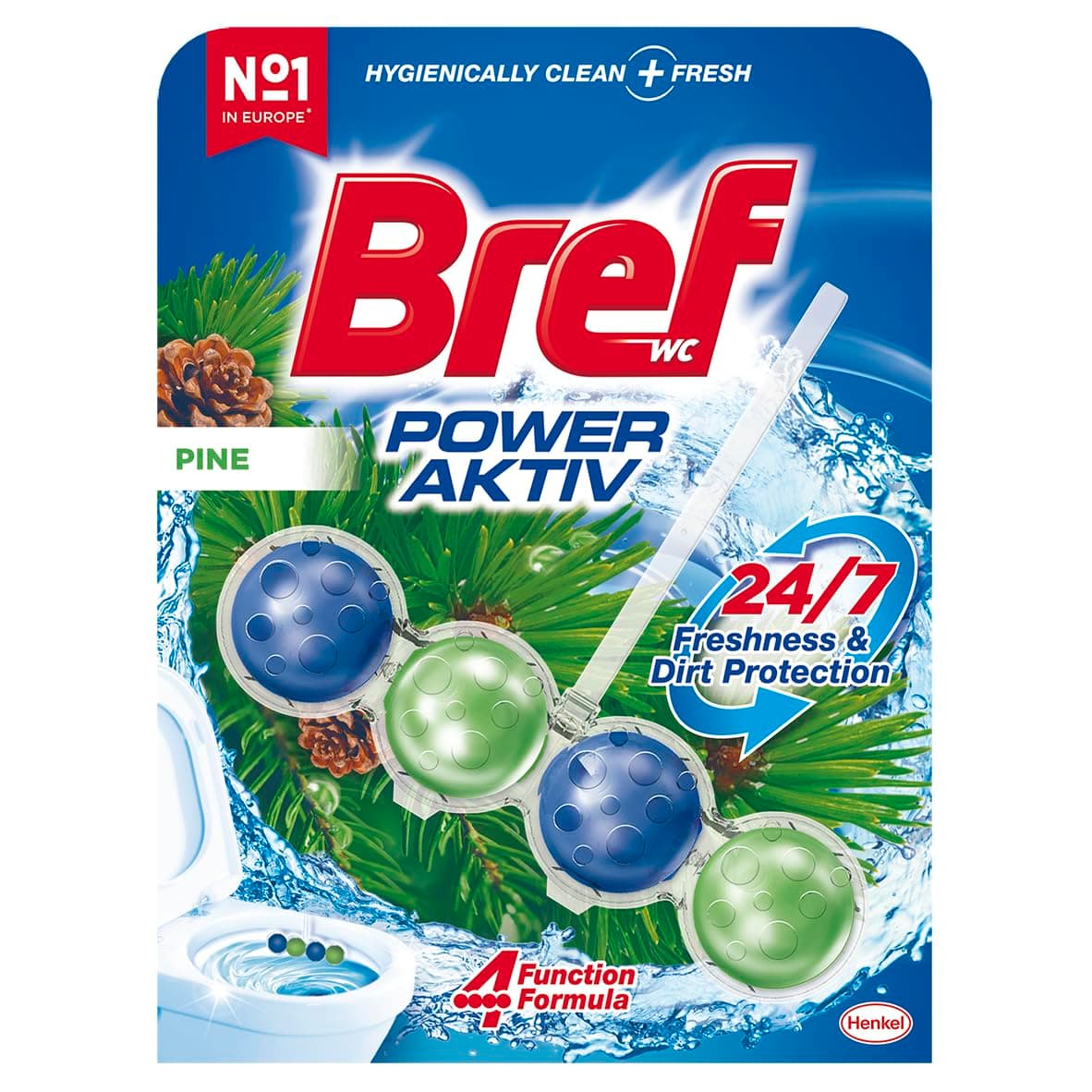 BrefPower Active Pine Original Toilet Cleaner - 50 g - [Pack of 5]