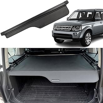 Cargo Cover for Land Rover Discovery 3 2005-2009 Trunk Cover for Discovery 4 2010 2011 2012 2013 2014 2015 2016 Trunk Cover Rear Trunk Security Cover Shielding Shade Car Accessory, Black