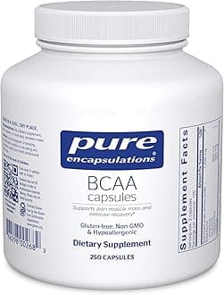 Pure Encapsulations BCAA Capsules | Hypoallergenic Supplement to Support Muscle Function During Exercise* | 250 Capsules
