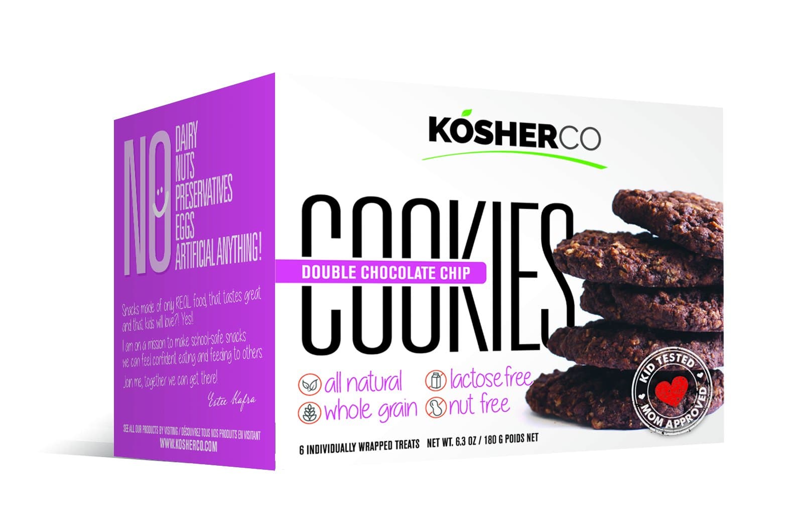DOUBLE CHOCOLATE COOKIES- SCHOOL SAFE, HEALTHY INGREDIENTS -2 PACK