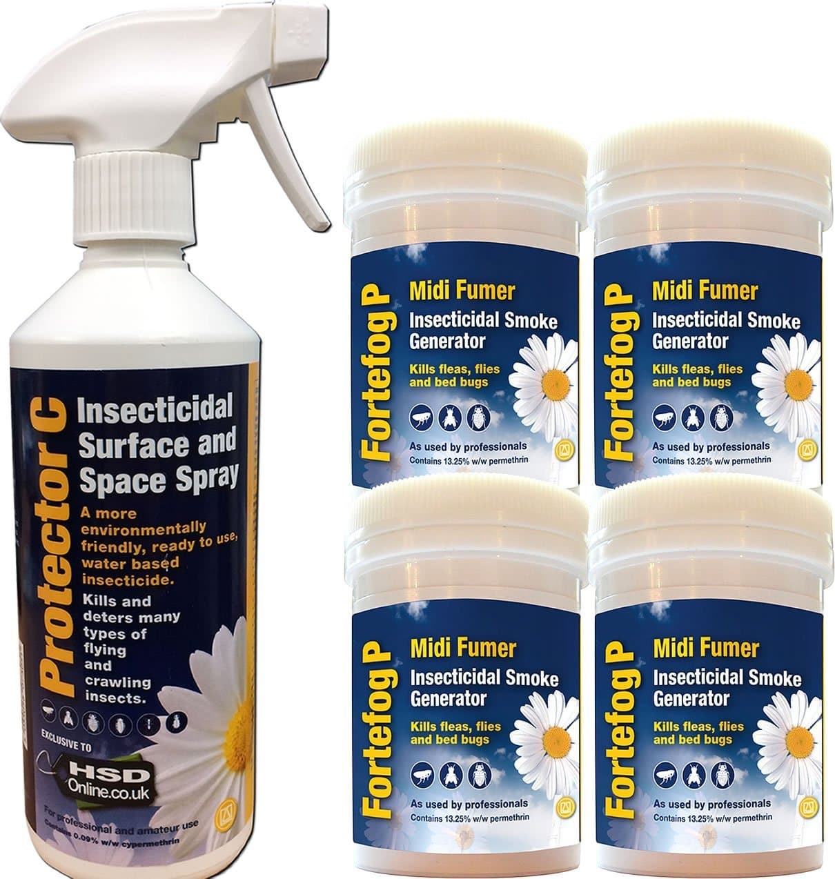 4 x 11g FORTEFOG MIDI FUMERS BED BUGS FLEAS KILLER + 1 X BED BUG FLEA INSECT MONITOR TRAP 6 X BAIT TRAYS