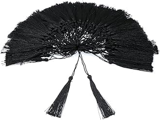 VAPKER 100 Pieces Black Tassels 13cm/5-Inch Silky Handmade Soft Tassels Floss Bookmark Tassels with 2-Inch Cord Loop for Jewelry Making, DIY Projects, Bookmarks
