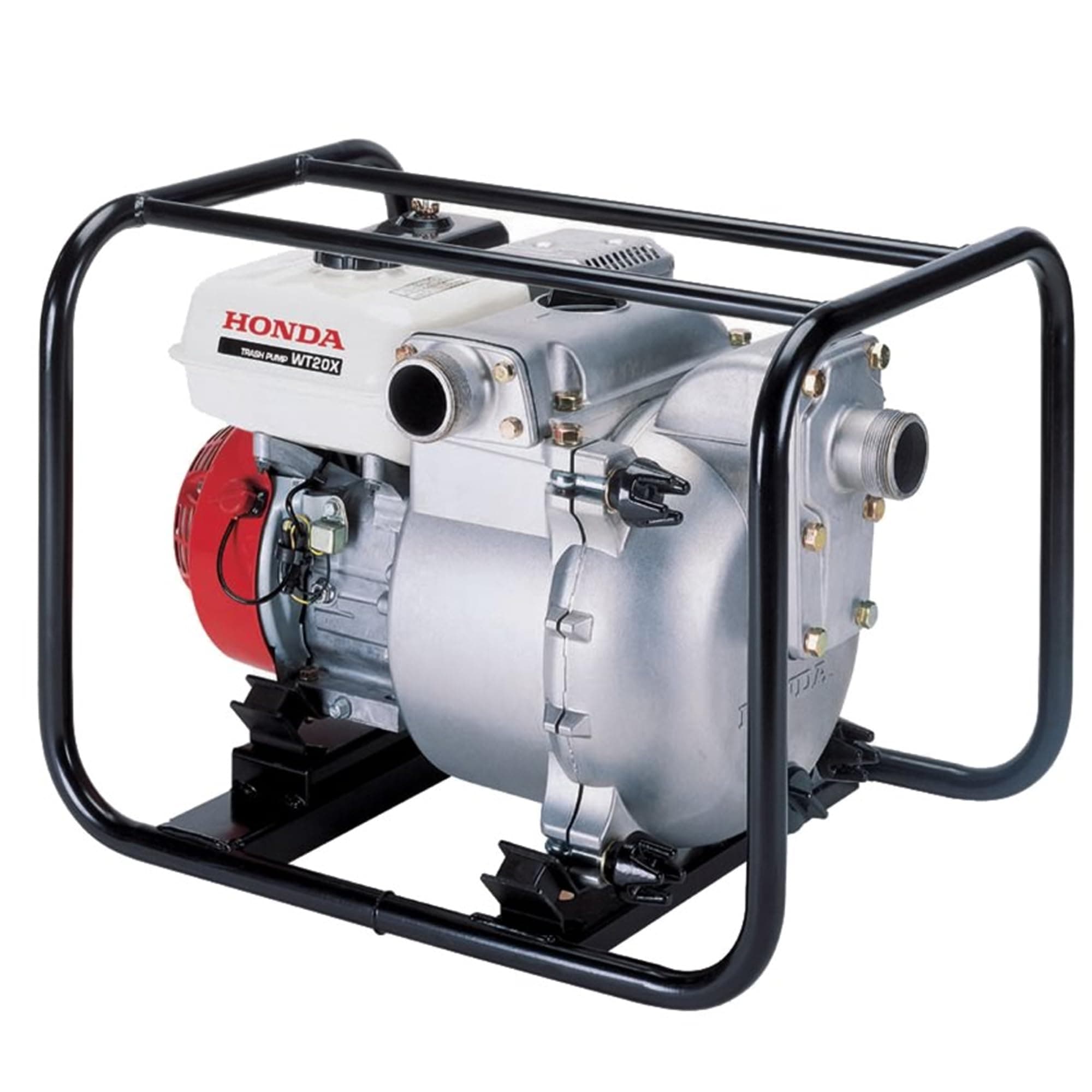 Honda WT20 2-Inch Construction Trash Pump, Gas Powered Water Pump, Solid Handling Capability Up to 13/16 Inch, 185 Gallons per Minute Capacity, Commercial-Grade Engine, Heavy Duty Frame (WT20XK4AC)