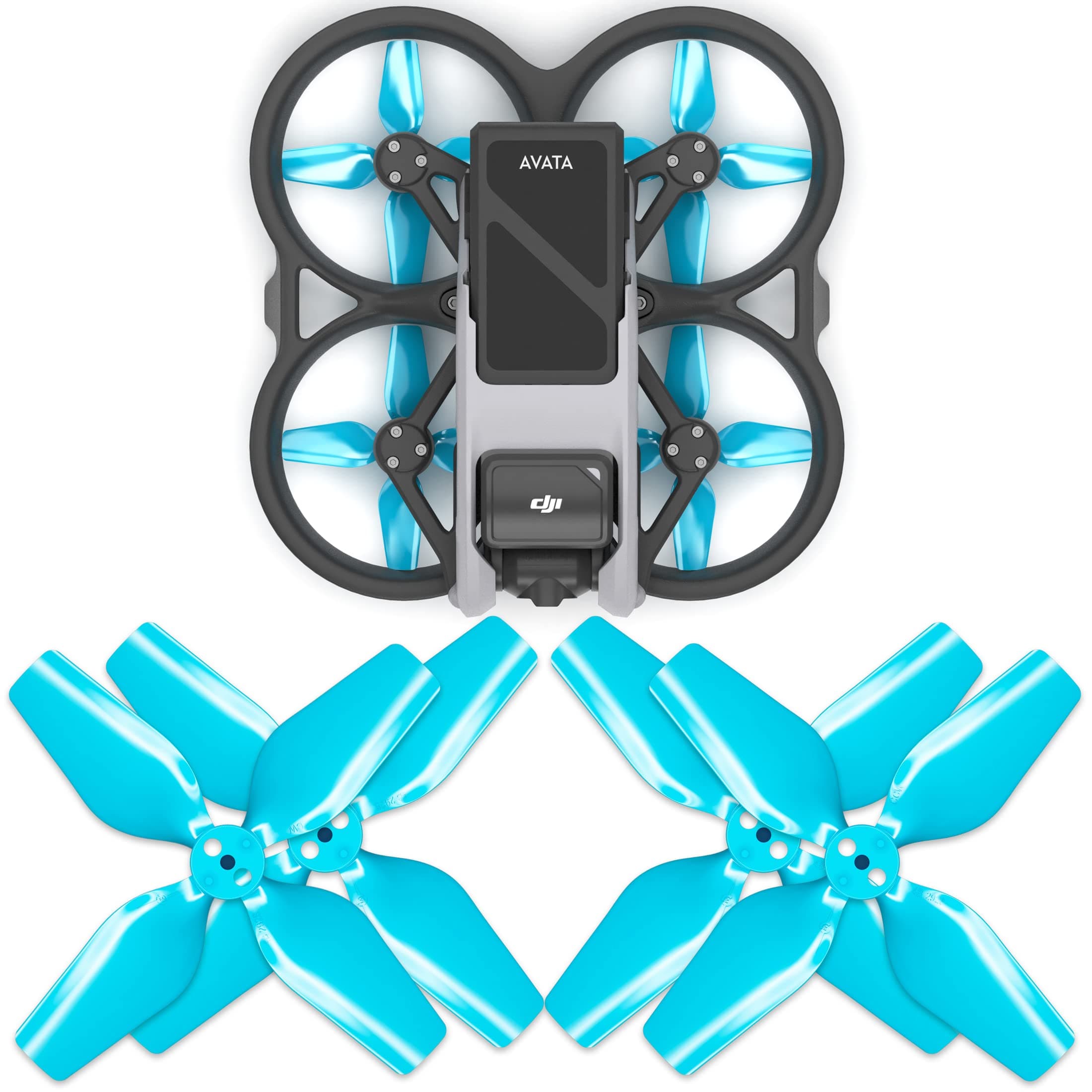 Master Airscrew 4-blade Upgrade Propellers for DJI Avata - Blue, 4 pcs