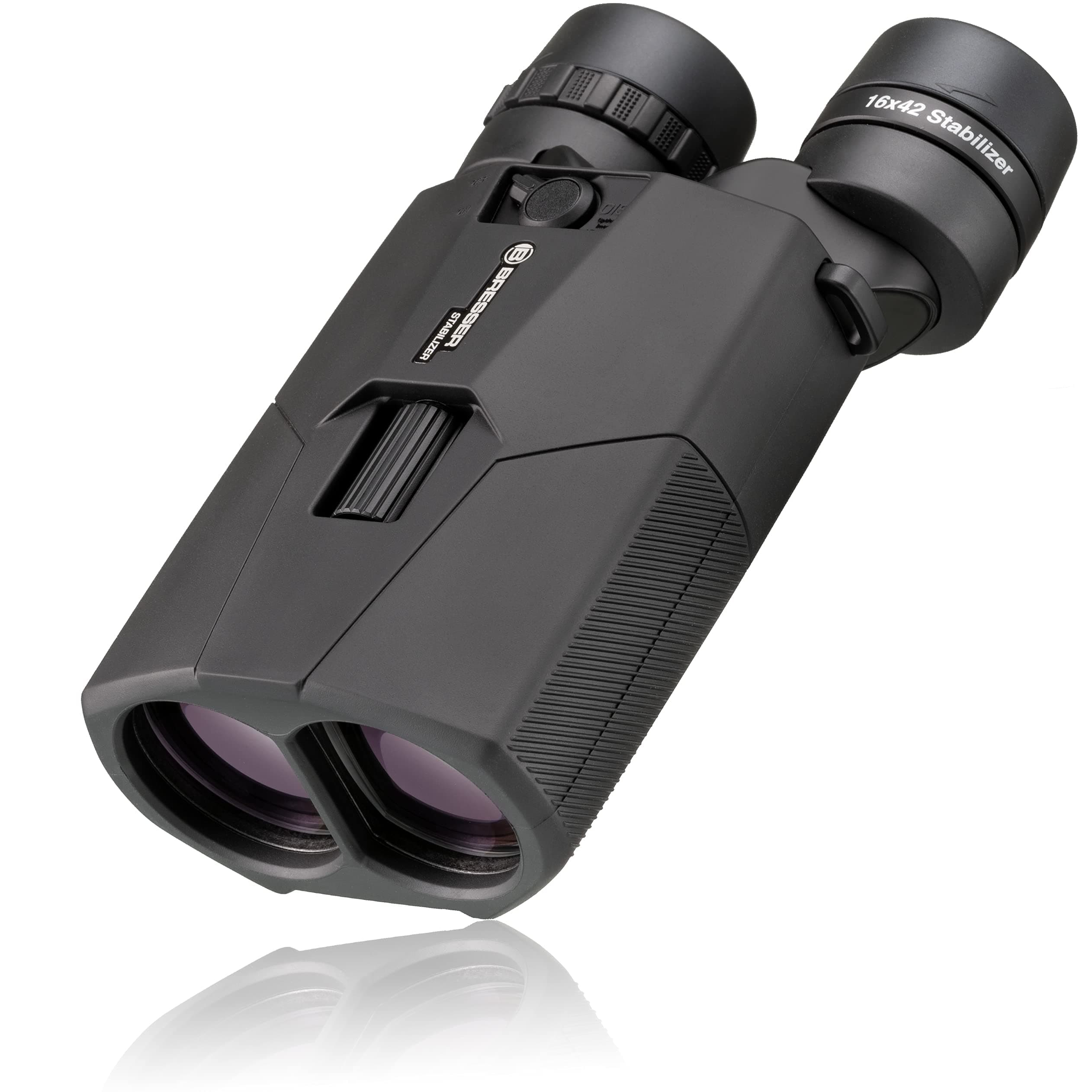 BRESSERBinoculars with Image Stabilizer 16x42 STABILIZER OIS, Black