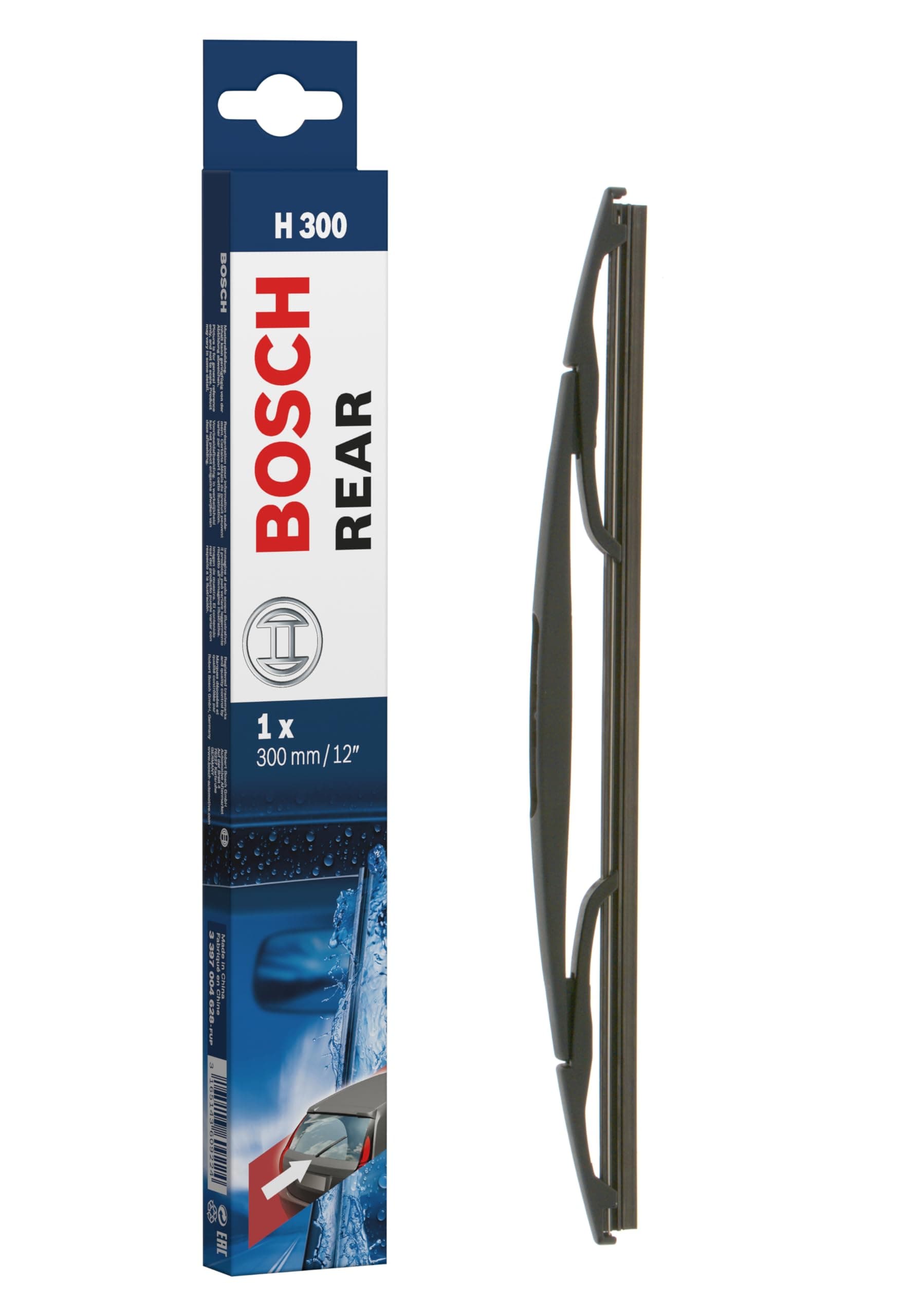 H300 Rear Wiper Blade; 12" - Single