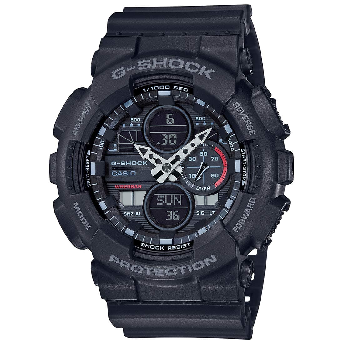 G-Shock Casio GA-140-1A1DR Analog-Digital Black Dial Men Watch (G975)