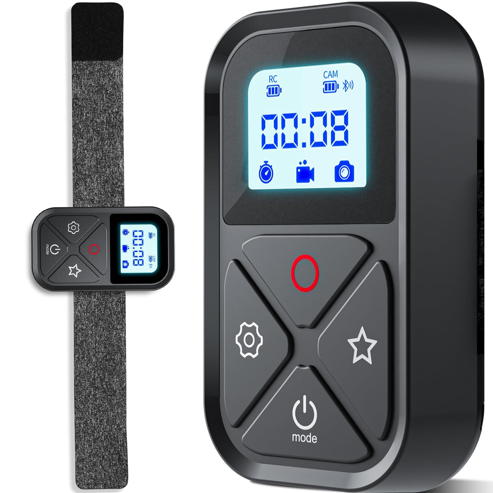 TELESIN New Waterproof Smart WiFi Remote Control Set Camera Controller with Charging Cable and Wrist Strap for GoPro Hero 3 4 GoPro WiFi Remote Accessory Kit