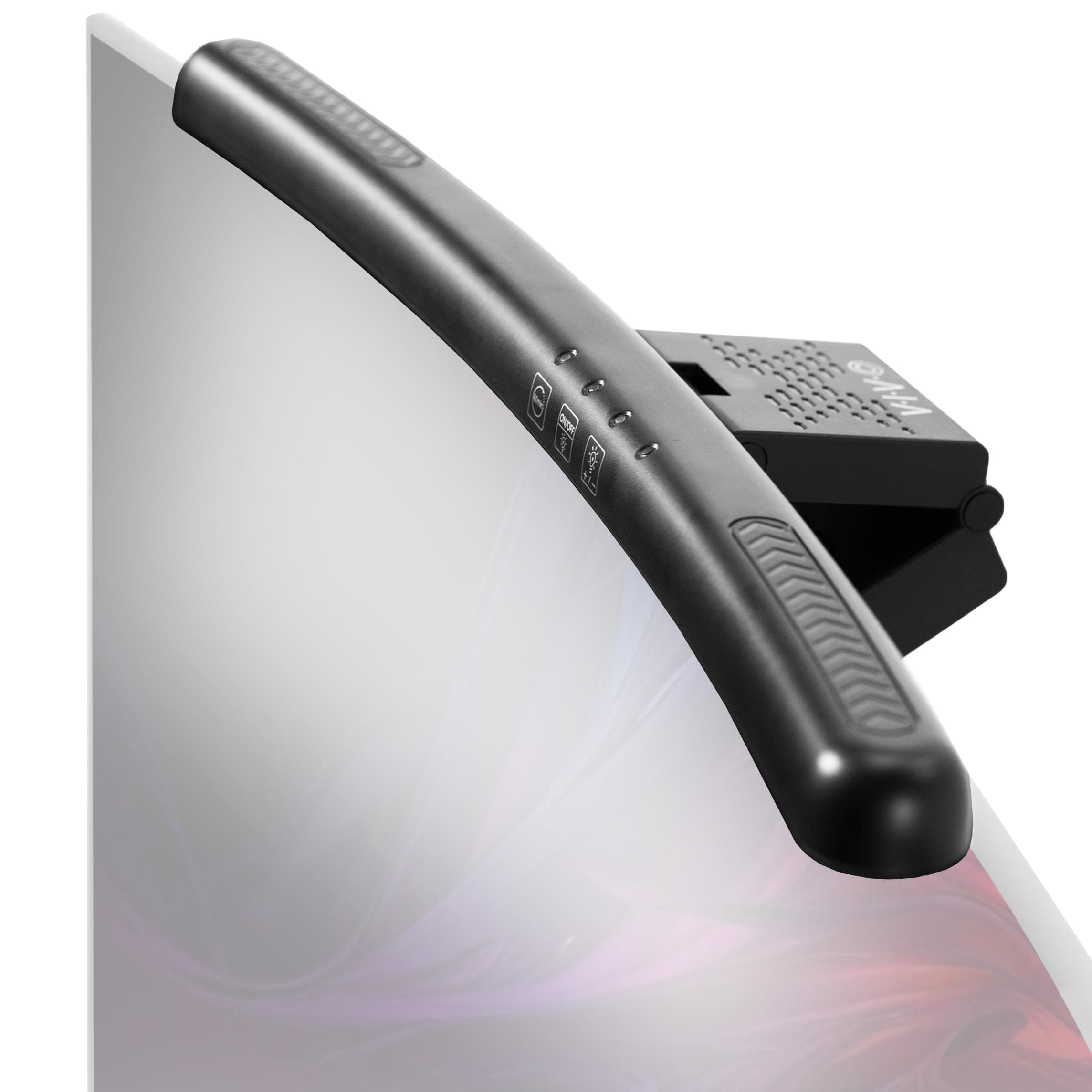 Universal LED Curved Computer Monitor Light Bar, USB Powered Screen Lamp for Home Office, 5 Level Adjustable Brightness and Temperature Reading Light, Black, Desk-LTSB2