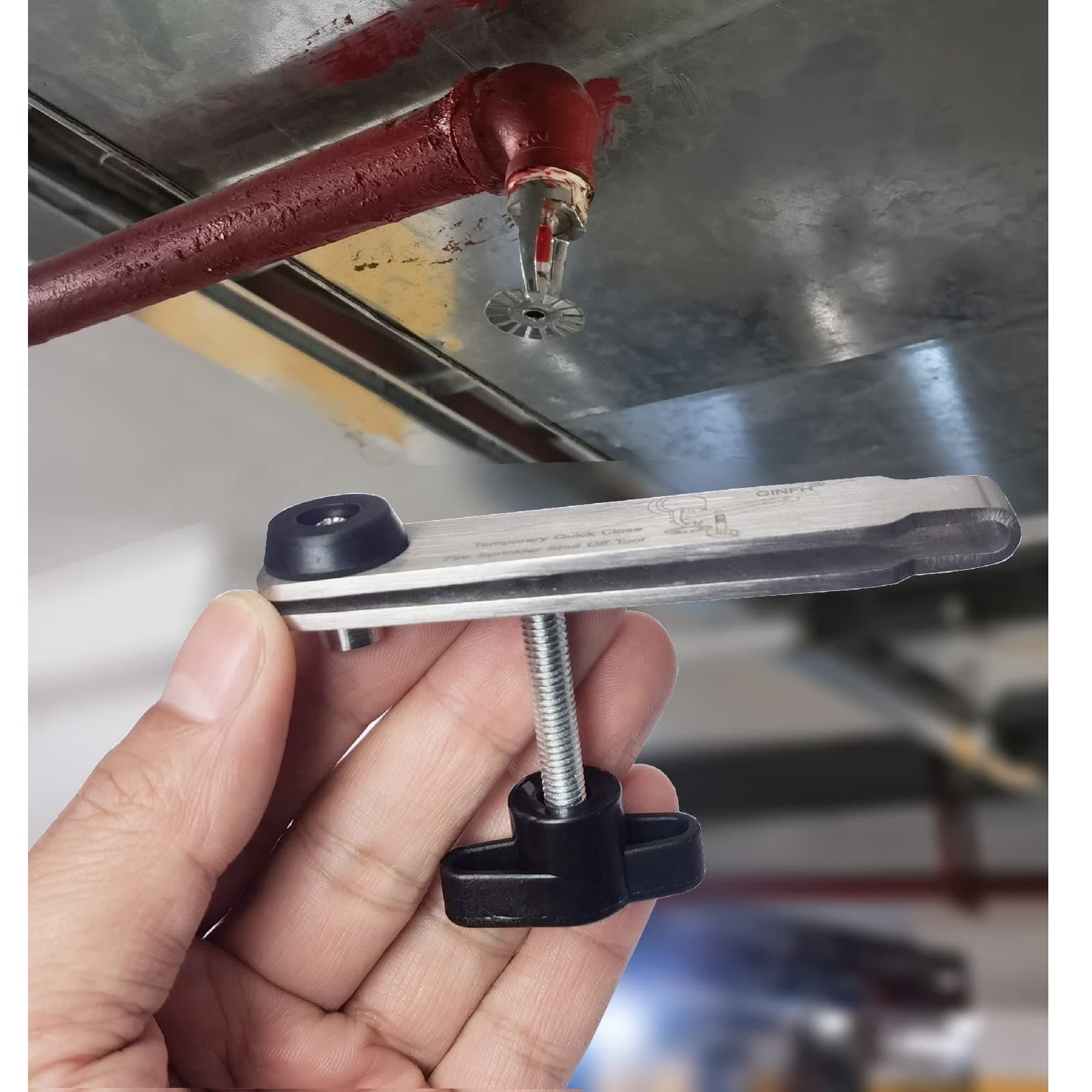 Fire Sprinkler Heads Shut Off Tool Water Shut Off Tool For Managing Accidental Fire Sprinklers Activation Works On Upright Pendant Sidewall Sprinklers Recessed Sprinkler Heads (1)