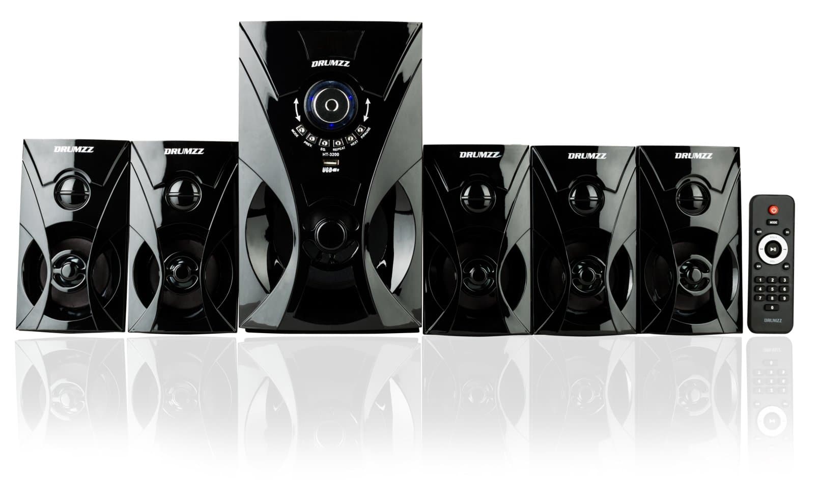 DRUMZZ HT - 3200 (5.1) BT, Home Theater System Built in with Bluetooth, Digital FM and USB / SD Card Reader with Remote