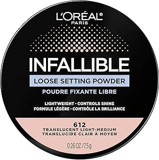Infallible Tinted Loose Setting Powders, Matte Finish, Lightweight, No White Cast, 2 Shades From Light To Deep, Translucent Medium-deep, 0.28 Oz