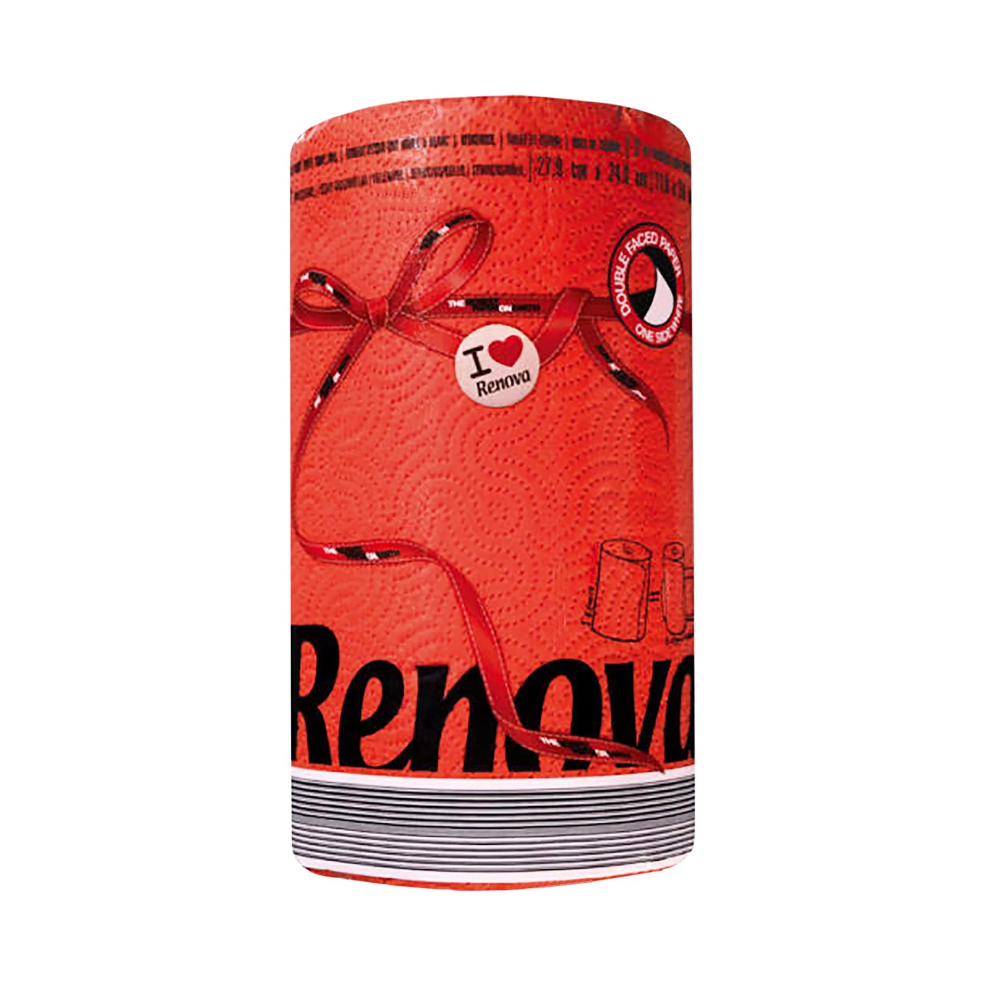 Renova Red Label Kitchen Paper Towels, 1 Roll 120 Sheets