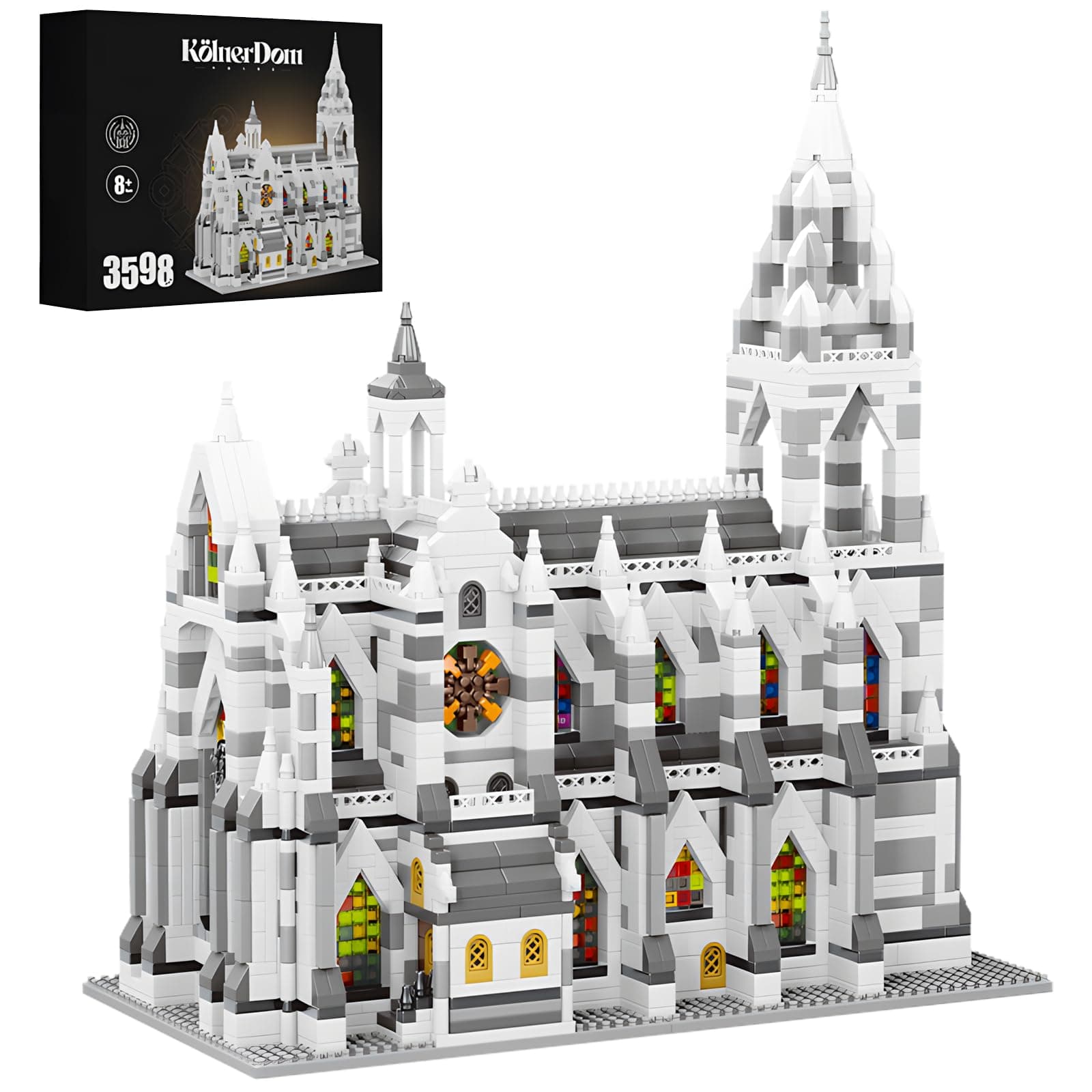 - Miniature Building Blocks Cologne Cathedral Model Set (3598 Pieces) - Building Toys, Suitable for Children and Adults as Gifts