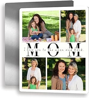 Custom Style Custom Metal Prints with Your Photos Personalized Collage Picture Gifts for Mom Grandma, Birthday Gifts for Mom Metal Photo Prints for Wall Art