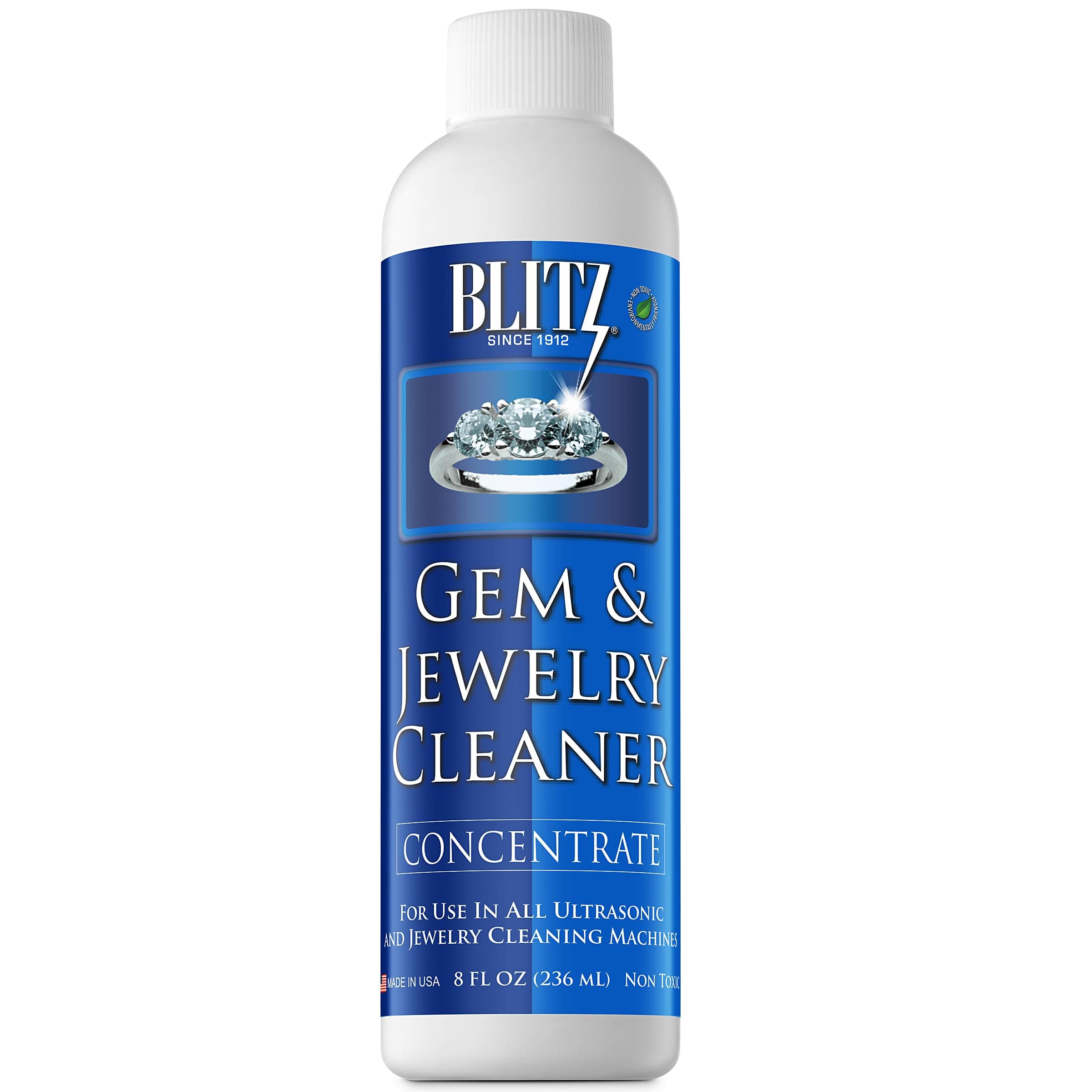 (1-Pack) - Blitz Gem & Jewellery Cleaner Concentrate (240ml)