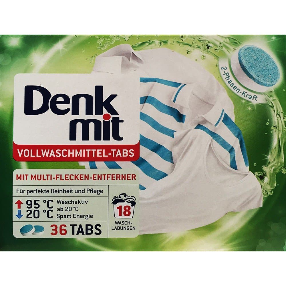 Denk with Washing Powder tablets – 36 TABS (Pack 1,17kg)