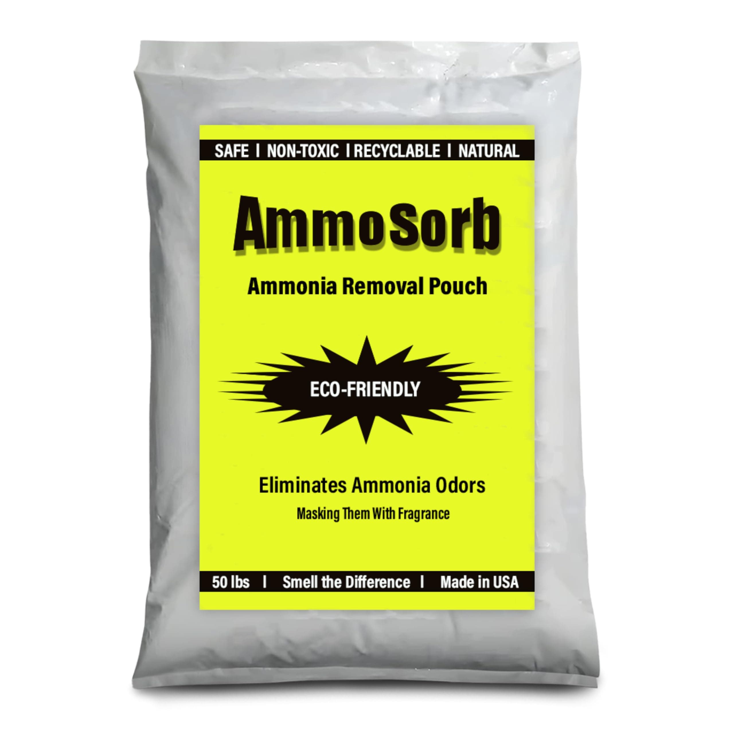 - Natural Ammonia Smell Eliminator Deodorizing Granules: 50 lb.