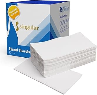Disposable Paper Hand Towels for Bathroom - White Guest Napkins - Linen Like and Feel - Ideal for Wedding Reception or Dinner Party (540 Count)