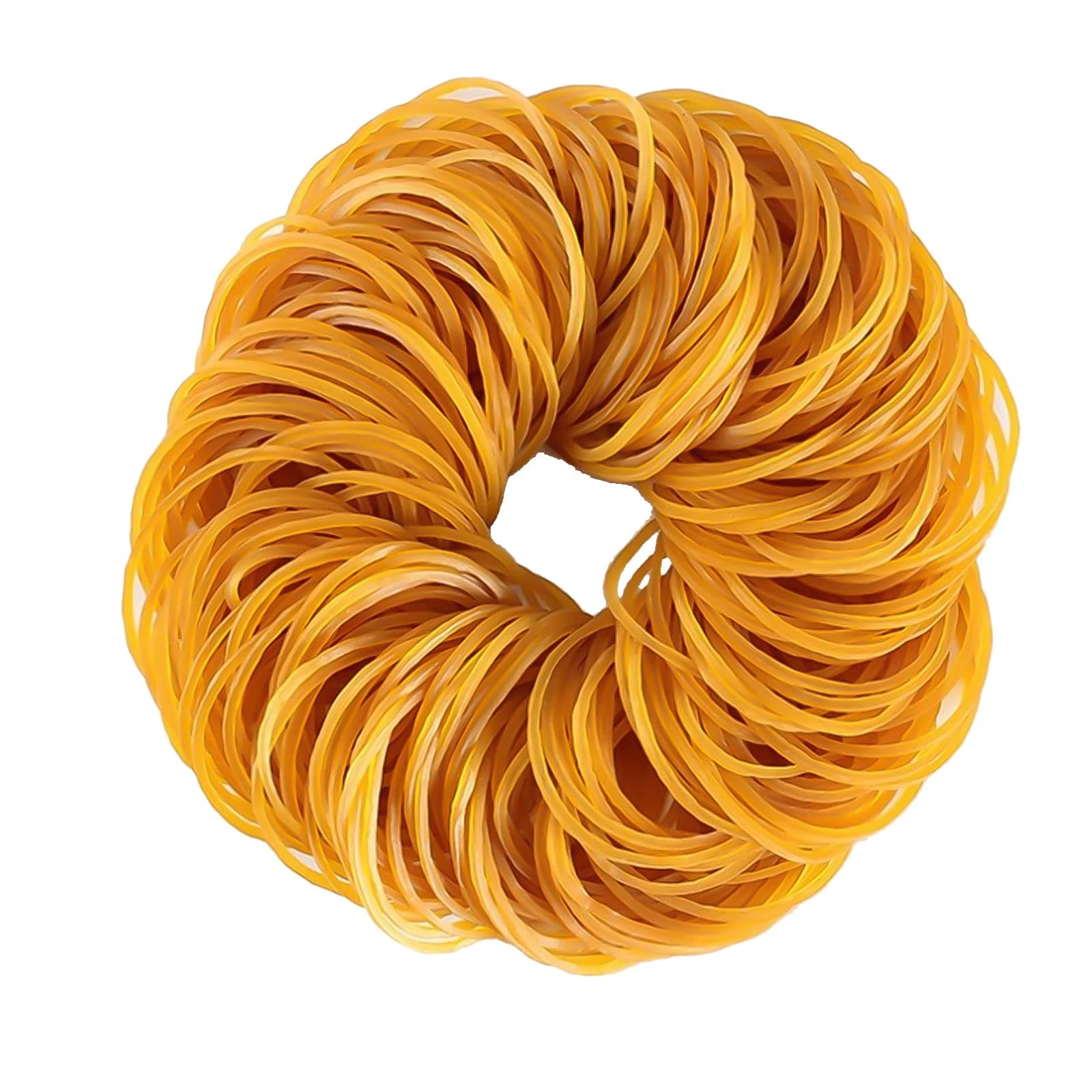 200Pcs Elastic Rubber Bands, Sturdy Thick & Stretchable Natural Color Bands, Natural Elastic Bands for School Home Office Supplies Industrial Crafts DIY Everyday Use 38mm