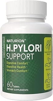 H. Pylori Support - Digestive Health Supplement with G-FOS Blend, Whey Protein, Licorice, Mastic Gum, Vitamin U, and Vitamin B2 - Stomach Comfort & Gut Balance - 60 Tablets, 30 Day Supply