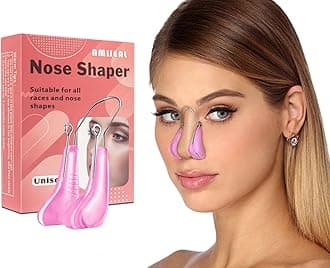 AMIJEAL Nose Shaper Clip - Up Lifting Clip, Pain-Free Soft Silicone Nose Slimming Device, Bridge Straightener Corrector Beauty Tool