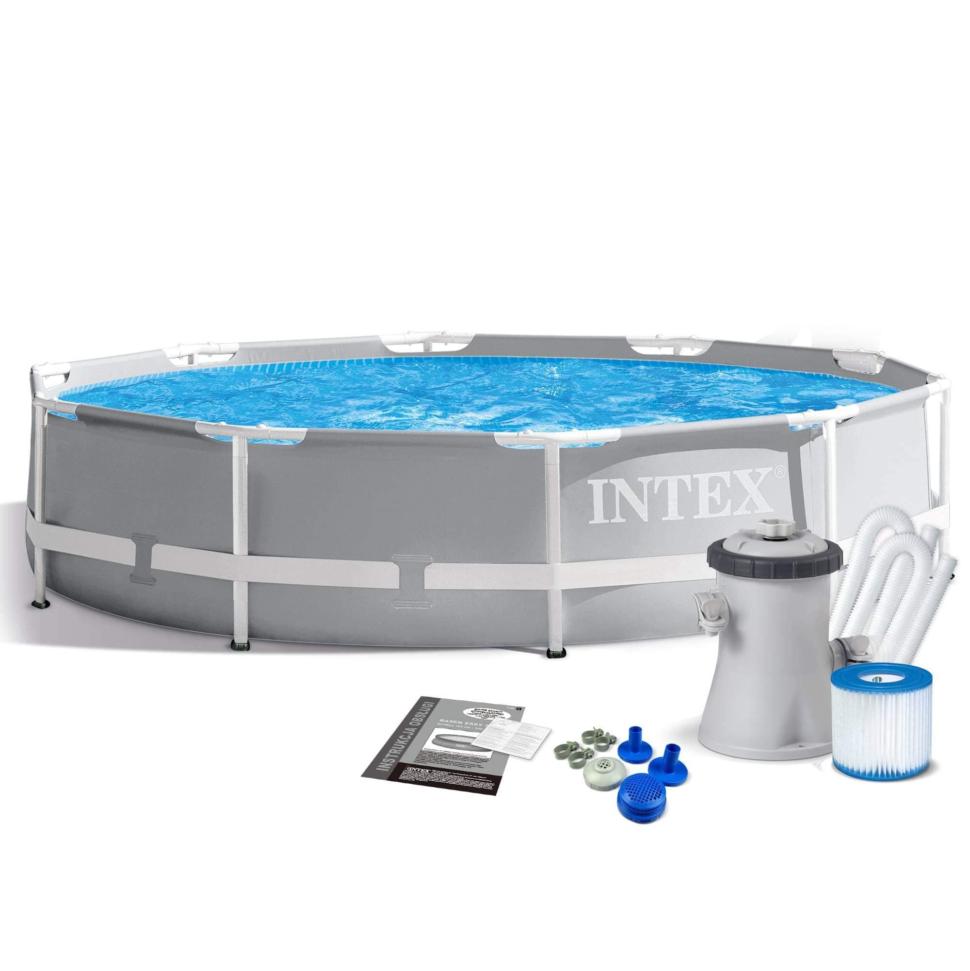Intex Prism Frame Above Ground Pool Round With Filter 305cmx76cm - 26702