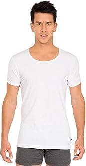 Jockey Men's Cotton Regular Fit Active Undershirt (Pack of 2) (Modern Classic)