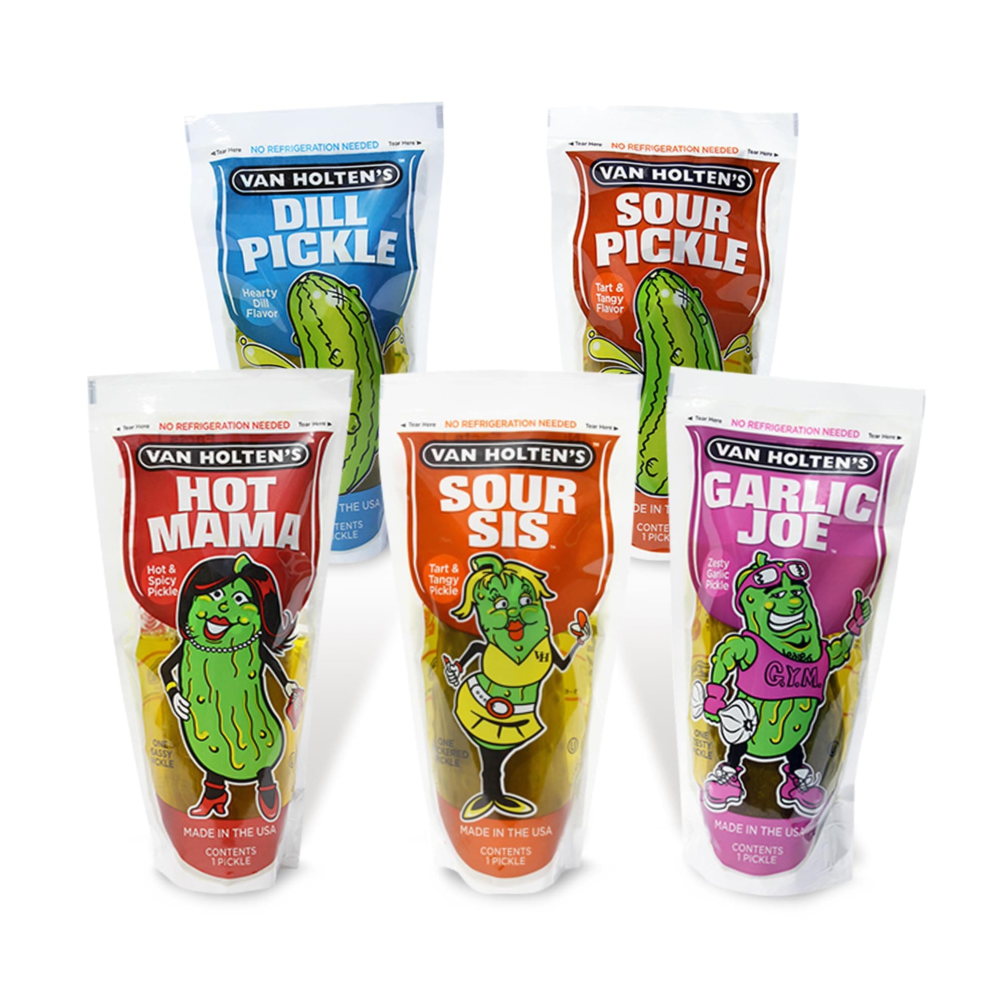 Van Holten's Pickle-in-A-Pouch Variety (8 Pack)