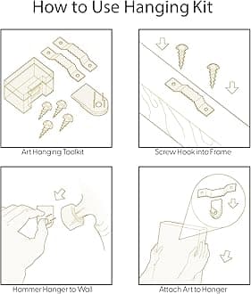 IDEA4WALL Framed Canvas Print Wall Art Black White Distressed Geometric Collage Abstract Shapes Illustrations Modern Art Contemporary Relax/Calm for Living Room, Bedroom, Office - 16"x24" Natural