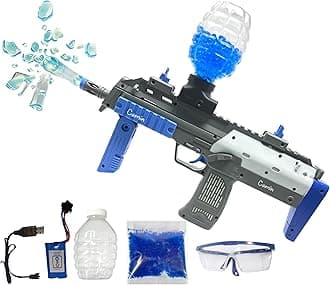 Camin Gel Blaster Gun | Automatic Ball Shooter | Safe & Non-Toxic | Fun Outdoor Toy for Adults | Electric Operated | Ideal Birthday & Return Gift (Launcher Gun, 10K Gel Balls)