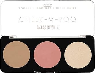 Cheek- A- Boo Face Palette With Blusher, Contour And Highlighter | Highly Pigmented And Easy To Blend Shades | Shade - 01, 8Gm|