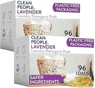 Laundry Detergent Pods - Hypoallergenic Laundry Pods - Ultra Concentrated, Recyclable Packaging, Stain Fighting - Lavender, 192 Pack