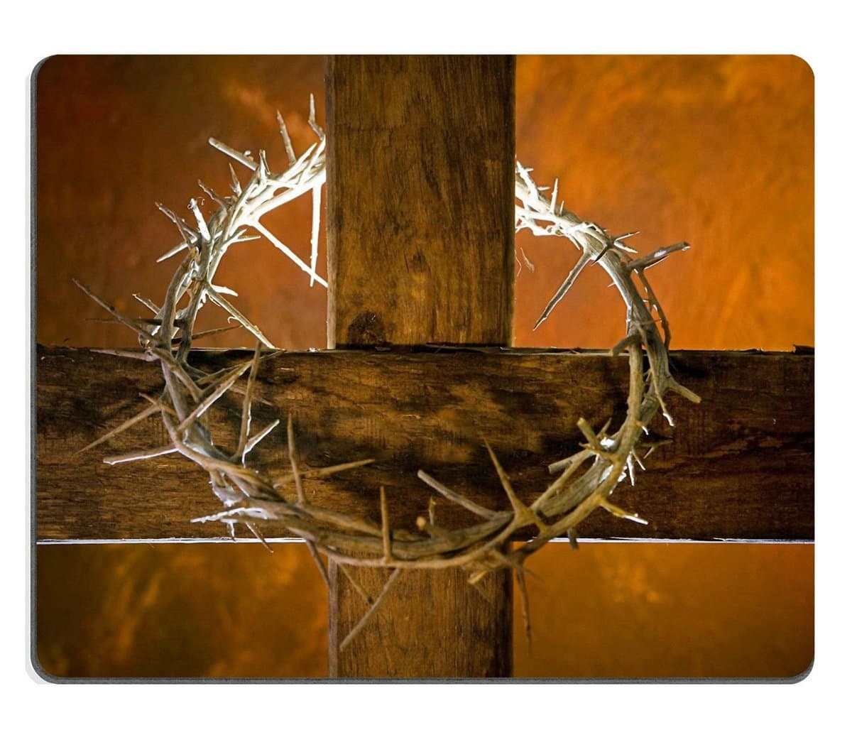 Mousepads Crown of thorns hung around the Easter cross IMAGE ID 12250332